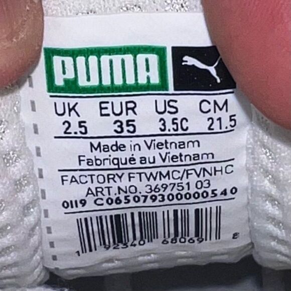 Puma RS Connect Trainers Triple White 369751-03 Youth 3.5 - Picture 10 of 11